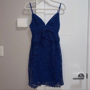 Guess deep blue mini dress sz 0